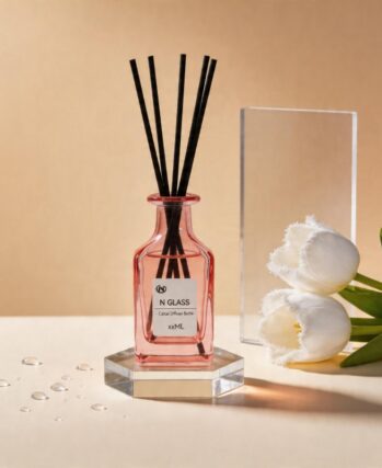 Cattail Diffuser Bottle With Pink Color