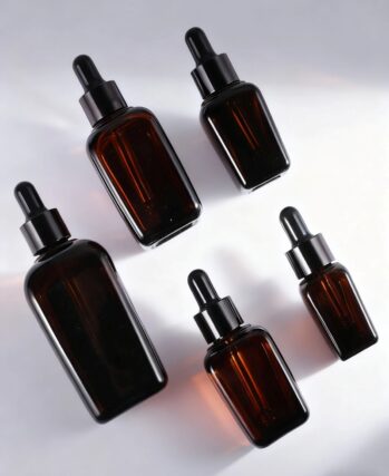 Essential Oil bottle Brown Color