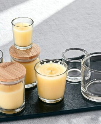 Candle Cup with Wood Cap