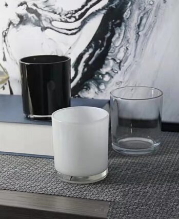 White and Black Candle Cup